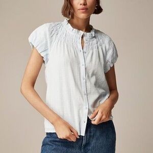 J. Crew Short Sleeve Blouse Size Small